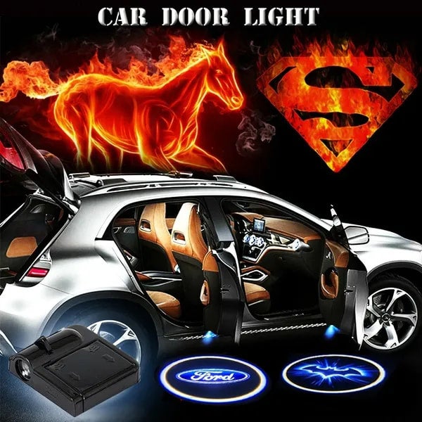 1PC Car Wireless Ghost Shadow Light Welcome Lamp Logo Laser Projector Car LED  Door Warning Light All Models Are Applicable